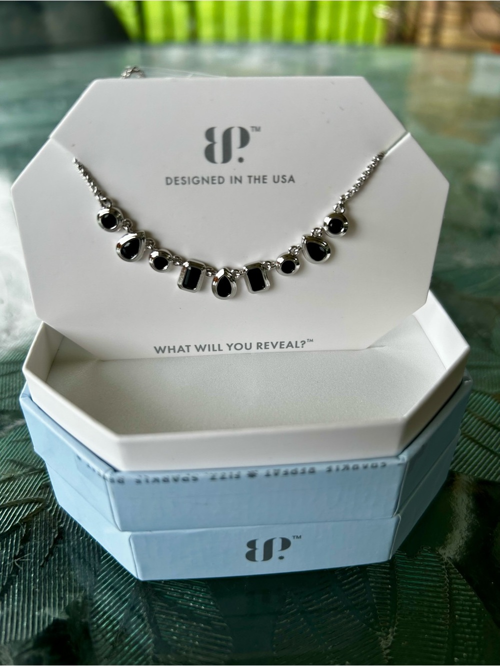 Bomb Party OG Black Onyx Cubic Zirconia on Rhodium Plating